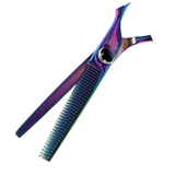 Shear Fanatic®️ Pro Series Rainbow 3 Hole 30 Tooth Texturizing Shears
