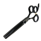 Shear Fanatic®️ Pro Series Black 3 Hole 30 Tooth Texturizing Shears
