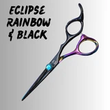 Rainbow & Black Professional Hair Cutting Shears – Japanese Steel