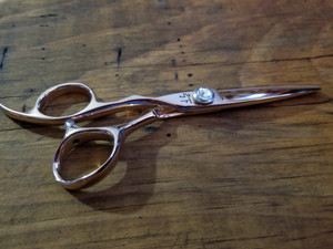 Rose gold left handed shears