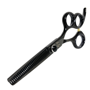 Shear Fanatic®️ Pro Series Black 3 Hole 30 Tooth Texturizing Shears