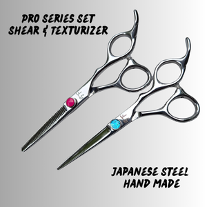 2-Piece Ergonomic Hair Scissor Set-Japanese Steel for Comfort