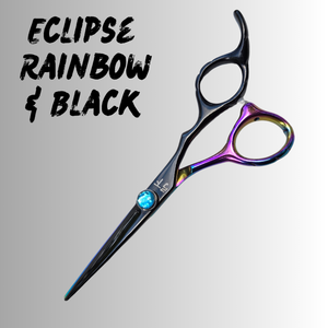 Rainbow & Black Professional Hair Cutting Shears – Japanese Steel