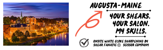 Augusta, Maine On-Site Shear Sharpening — Fast, Professional, and Built for Stylists