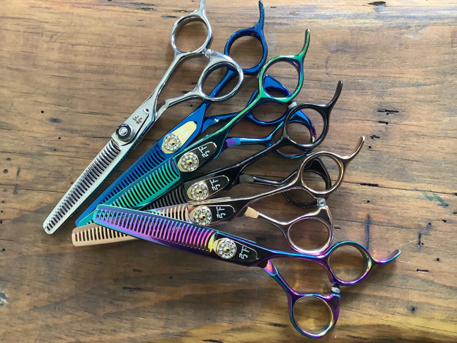 Shear Fanatic™️ Craft Series Smoothie Double Tooth Texturizer, Leaves NO Lines, Cut and Comb Feature Authentic Japanese 440C