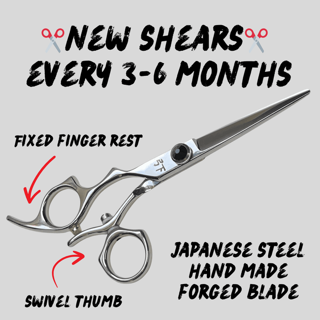 Shear Fanatic™️ Scissor Shear Fanatic - Left Hand - Auto Ship - Swivel Thumb - Eclipse Series 