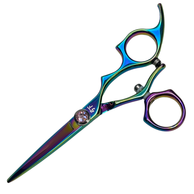 Swivel Thumb Shears Rainbow Titanium – Professional Hair Shears