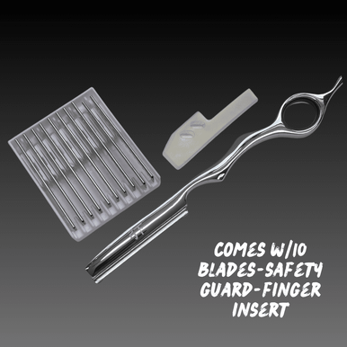 Shear Fanatic™️ Hair Razor Stainless Steel w/10 Pack Blades