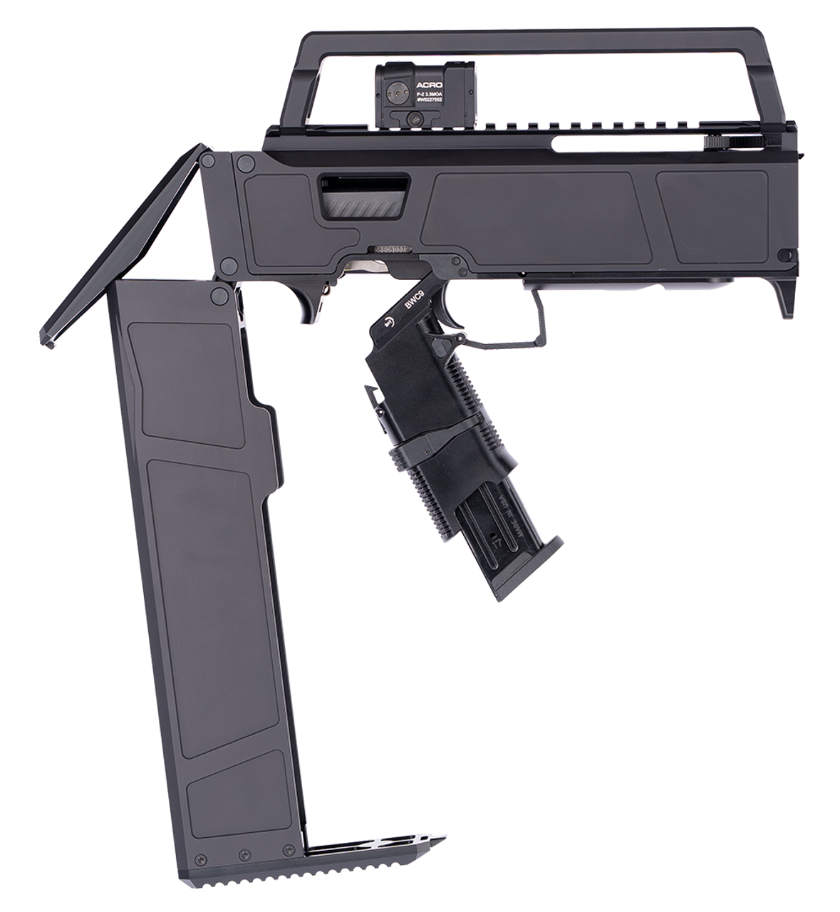 B&T BWC 9MM FOLDING CONVERSION FOR P320 W/ AIMPOINT ACRO