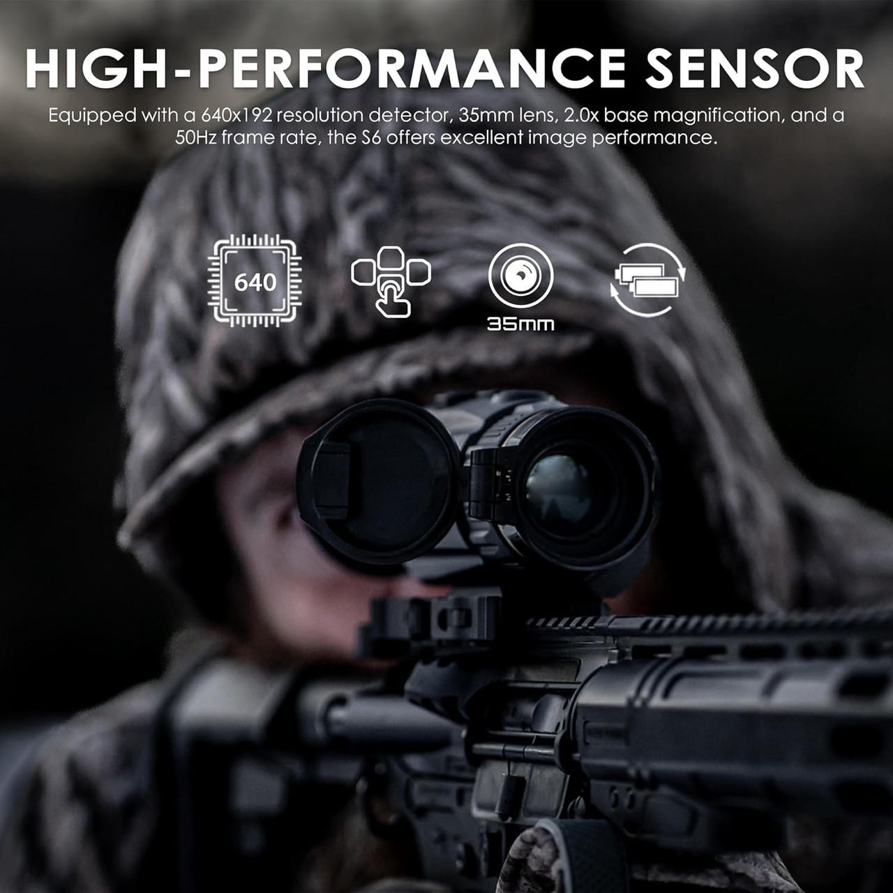 RIX TACTICAL STORM S6 640X512 CORE THERMAL SCOPE 35MM