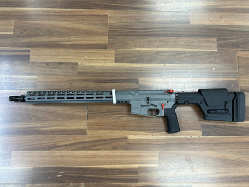 1 OF 2 EVER MADE SOLGW BROADSWORD 6MM ARC 18" W/ TRIGGERTECH DIAMOND TRIGGER & ARCA RAIL LIKE NEW