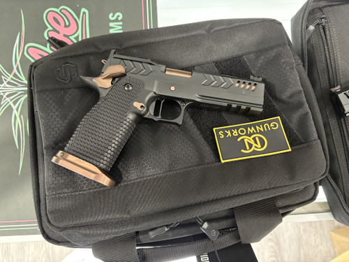 CNC GUNWORKS AKIRA DOUBLE STACK 9MM 8 PORT PISTOL ROSE GOLD