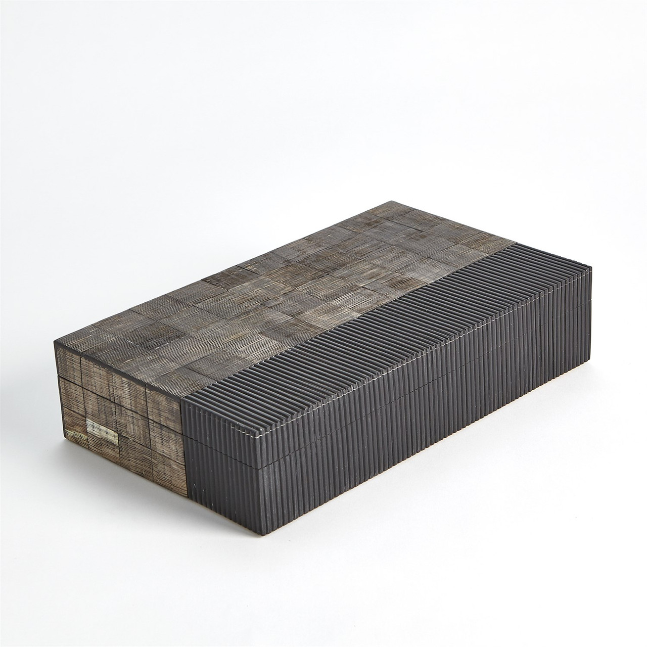 Studio A Gilles Ribbed Horn/Resin Box - Sm