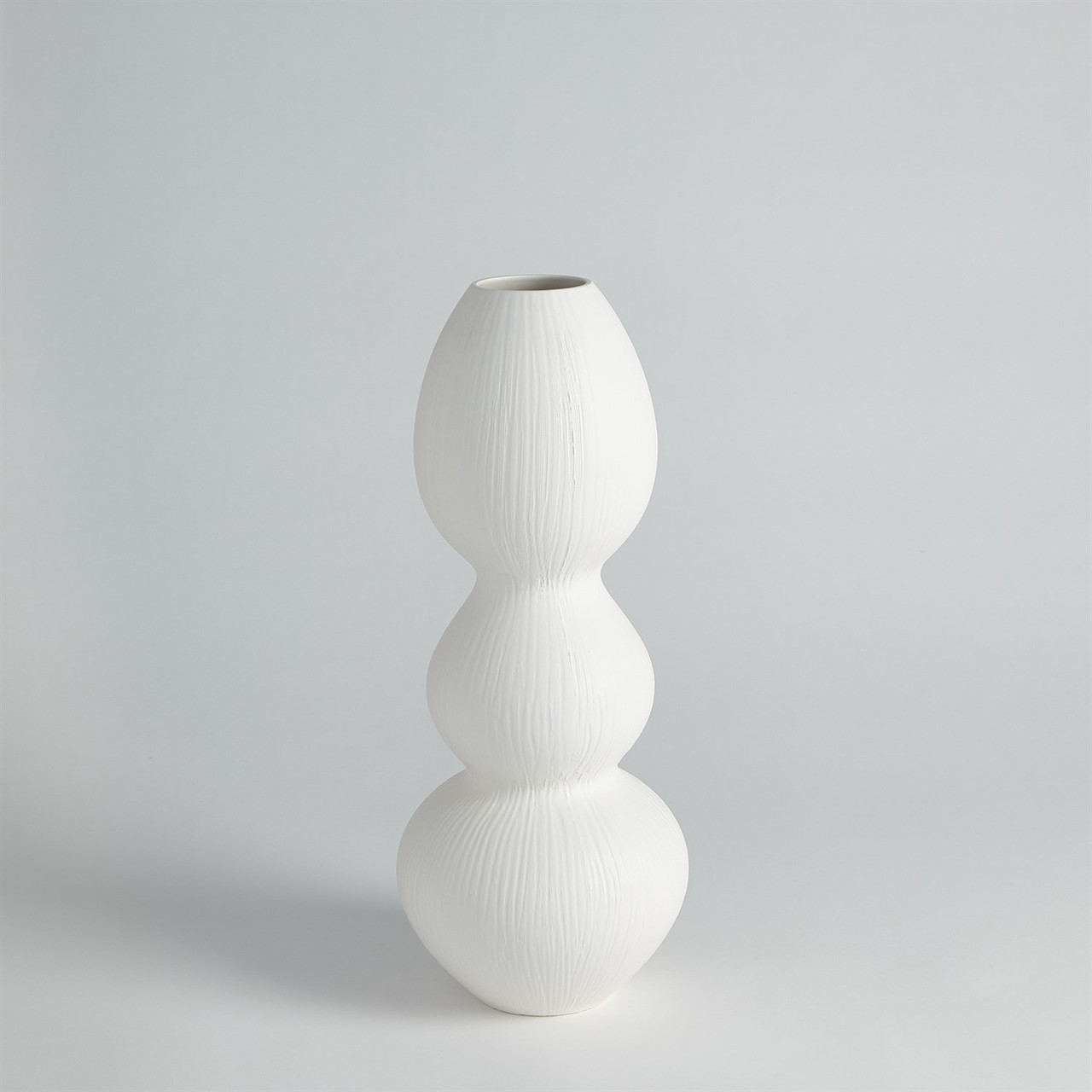 Studio A Torch Vase - Matte White - Lg - Thumbnail 5
