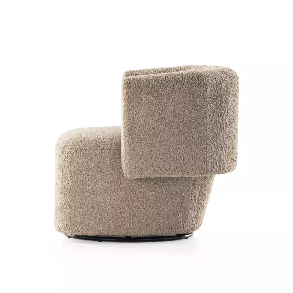 Four Hands Tybalt Swivel Chair - Sheepskin Camel