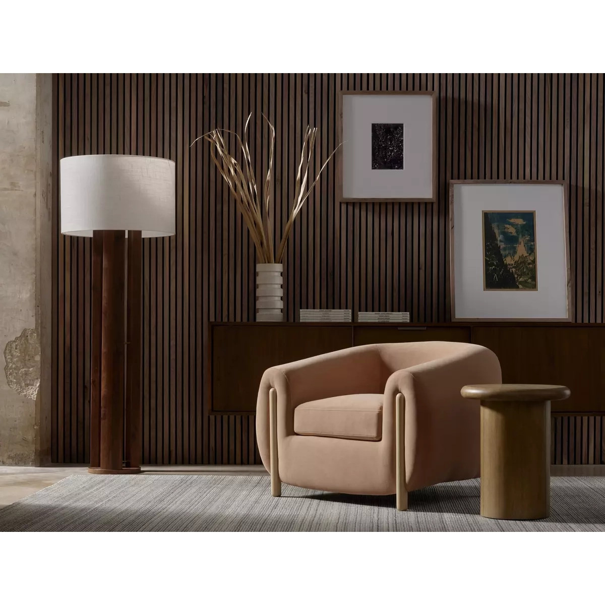 Four Hands Zach End Table - Burnished Parawood
