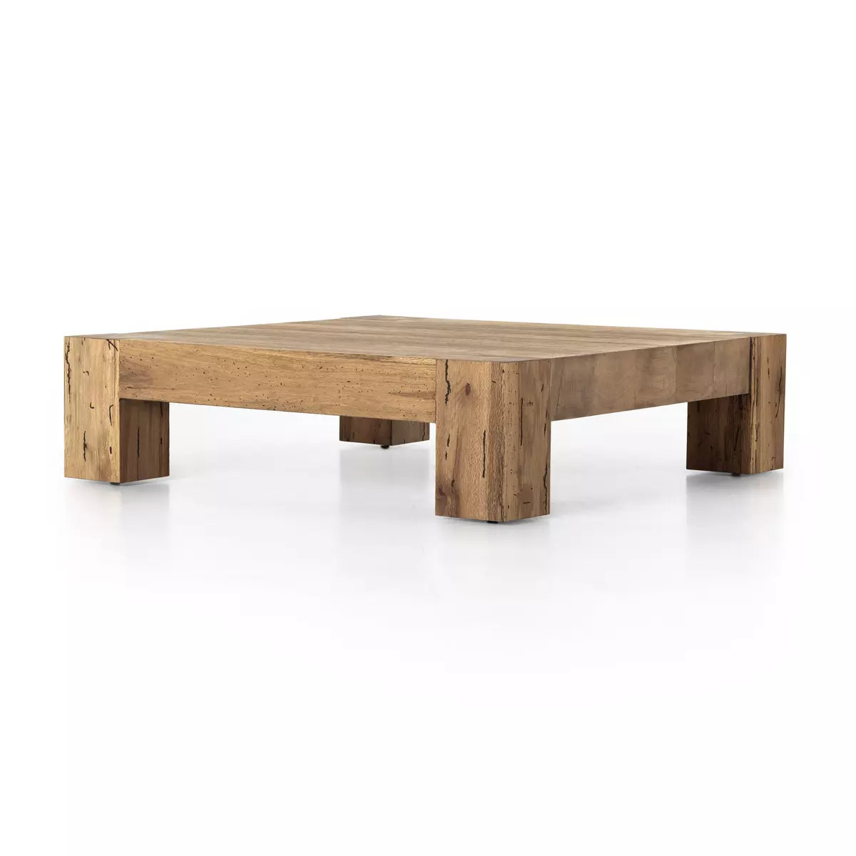 Four Hands Abaso Coffee Table - Rustic Wormwood Oak