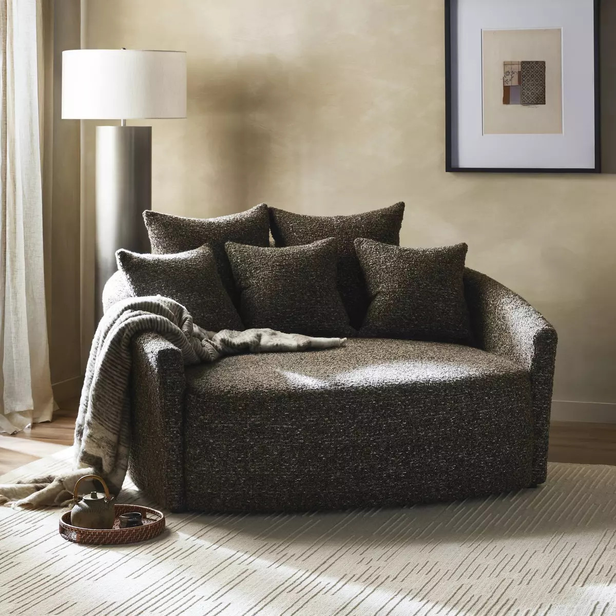 Four Hands Chloe Media Lounger - Ivan Granite