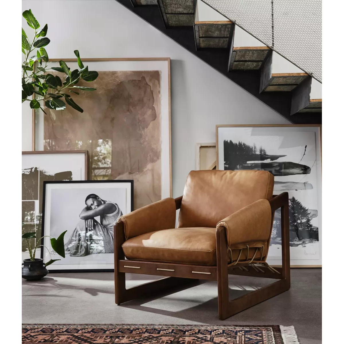 Four Hands Dustin Chair - Palermo Cognac