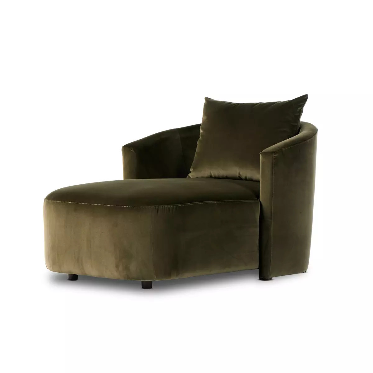 Four Hands Farrah Chaise Lounge Surrey Olive1