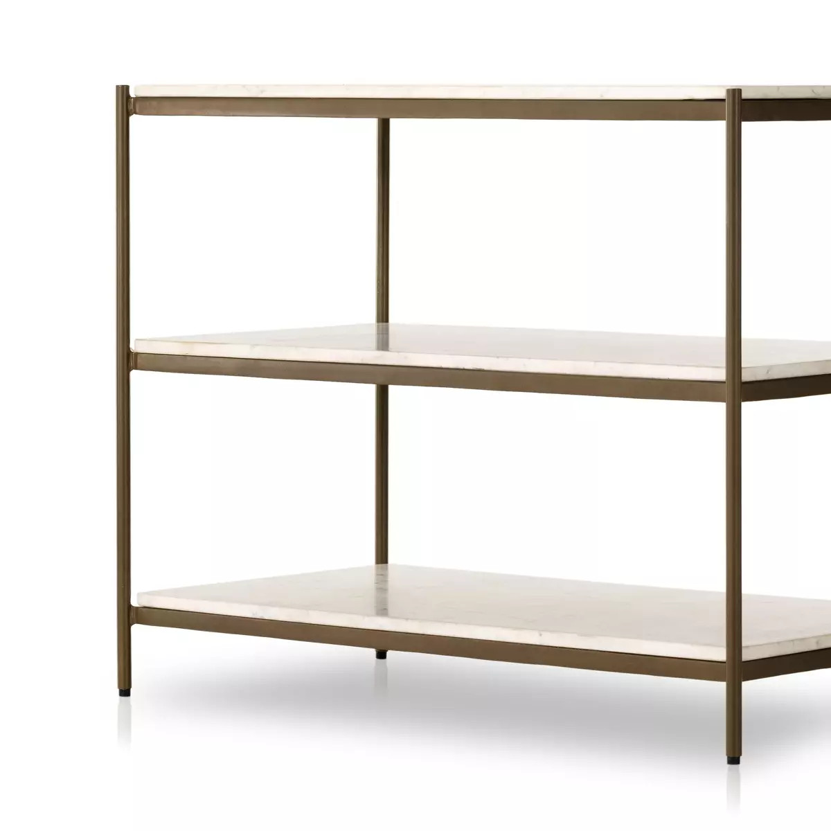 Four Hands Felix Large Nightstand - Antique Brass