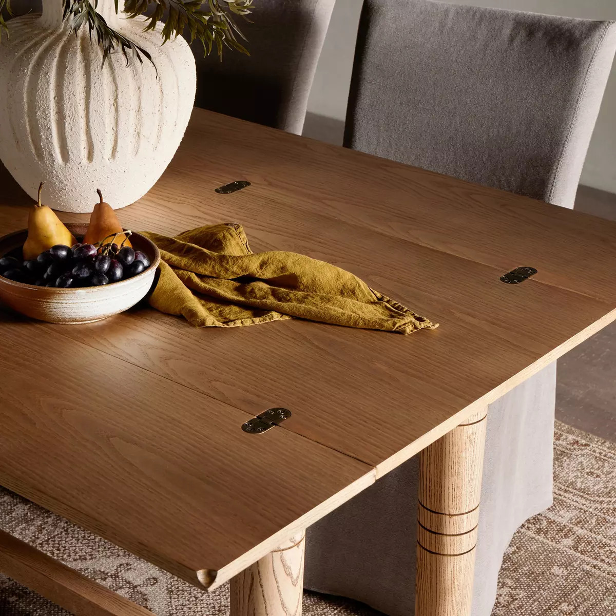 Monophonic　TH ASH TABLE Four Hands Flip Top Console Table - Toasted Ash