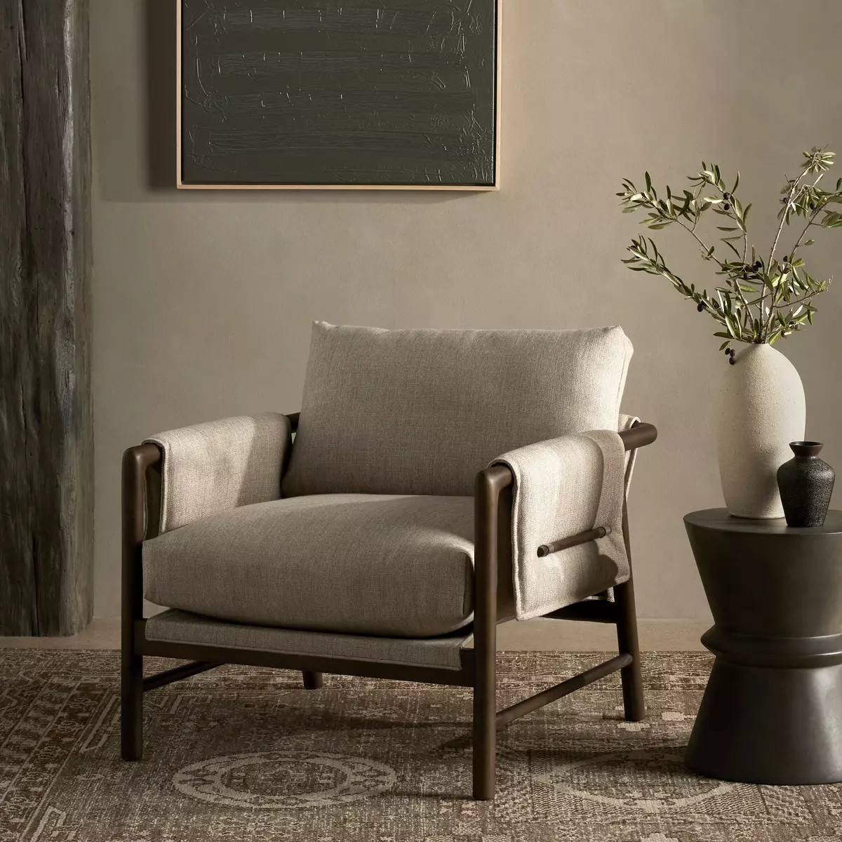 Four Hands Harrison Chair - Alcala Wheat