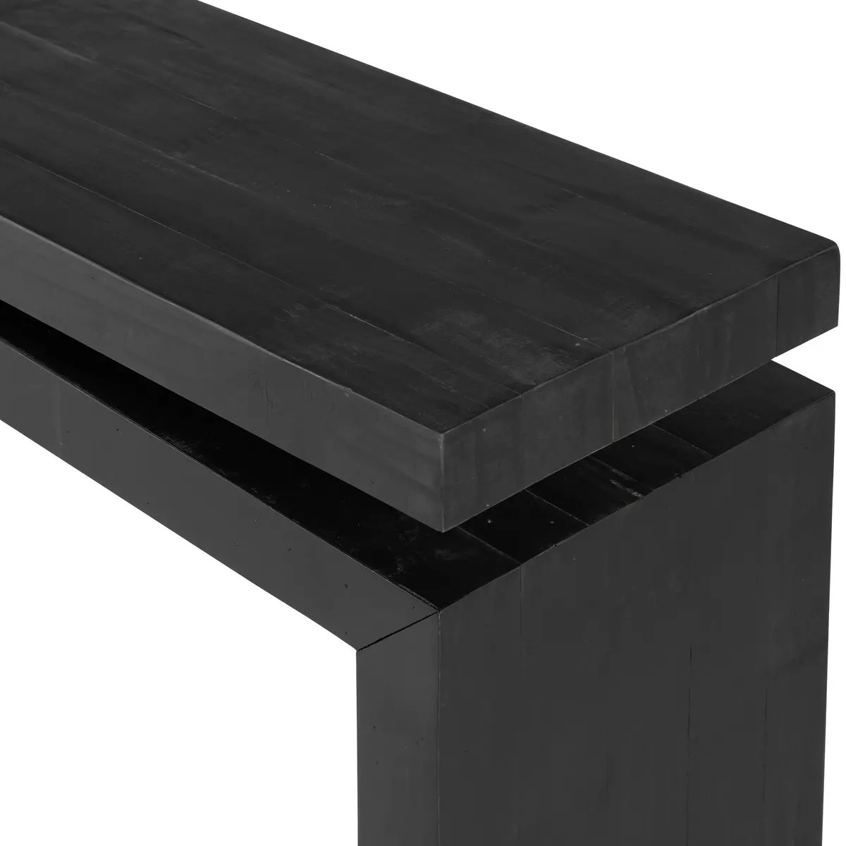 Four Hands Matthes Console Table - Aged Black Pine