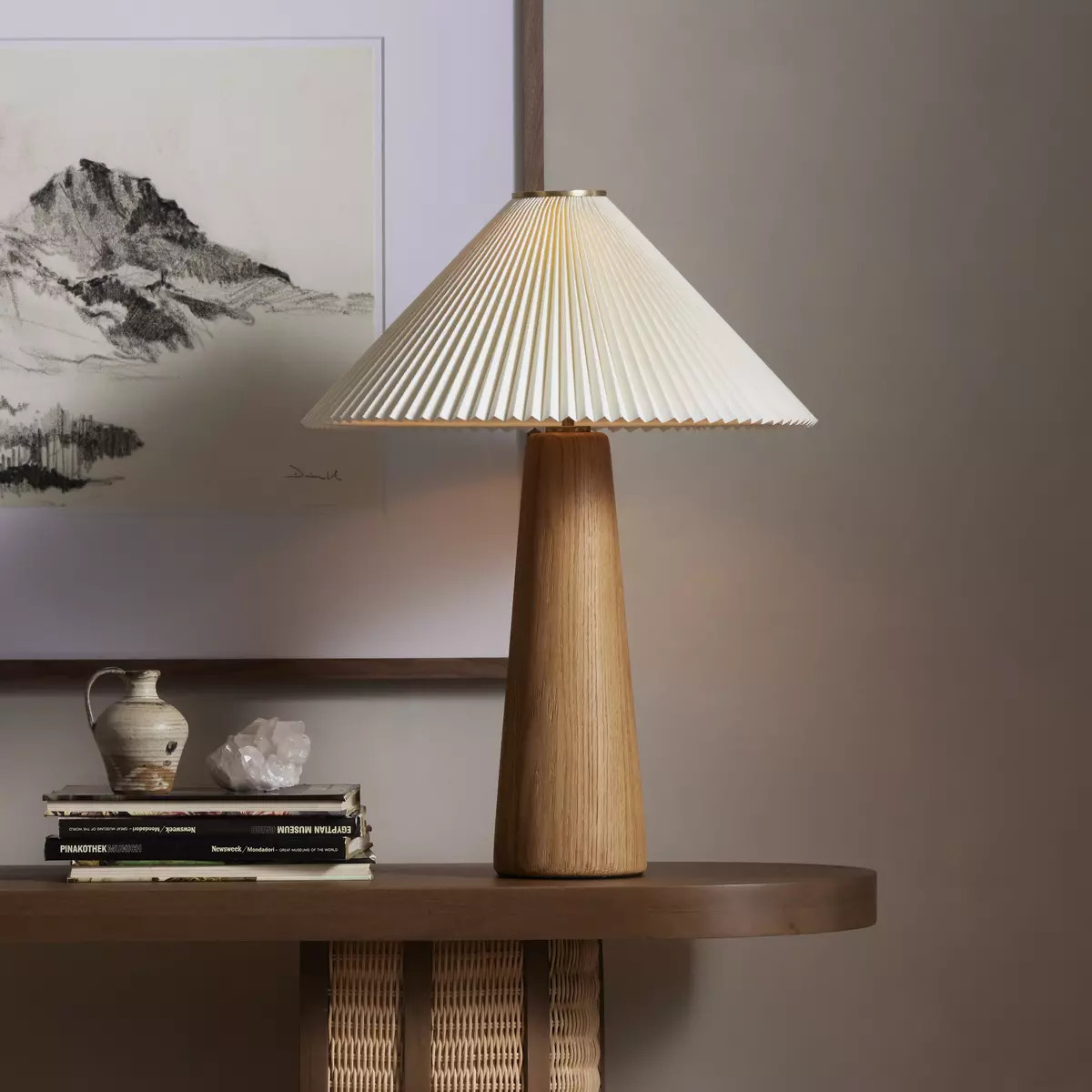 Four Hands Nora Table Lamp - Light Oak