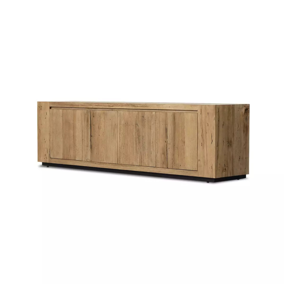 Four Hands Abaso Media Console - Rustic Wormwood Oak