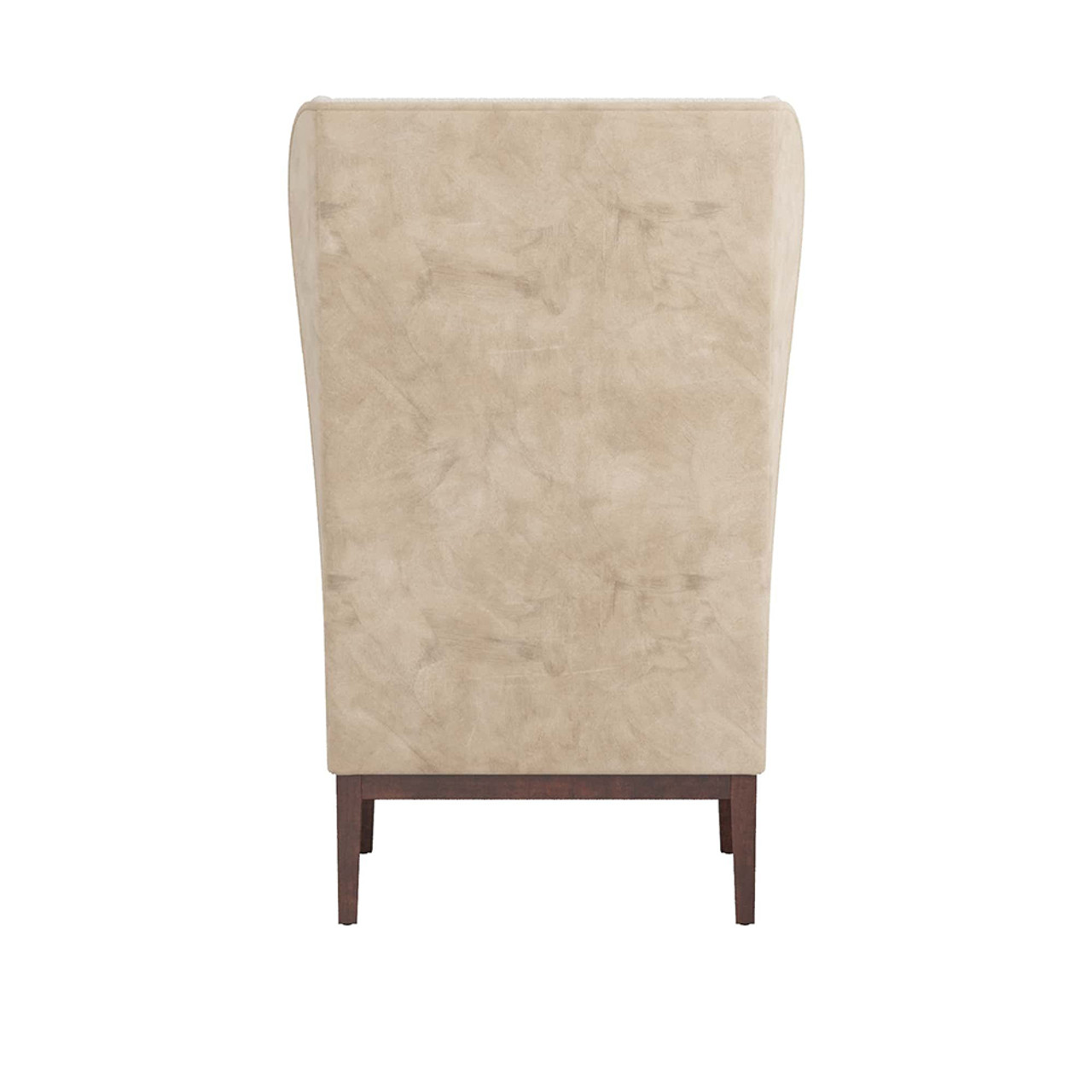 Arteriors Pierce Wing Chair Stone Boucle Dark Walnut