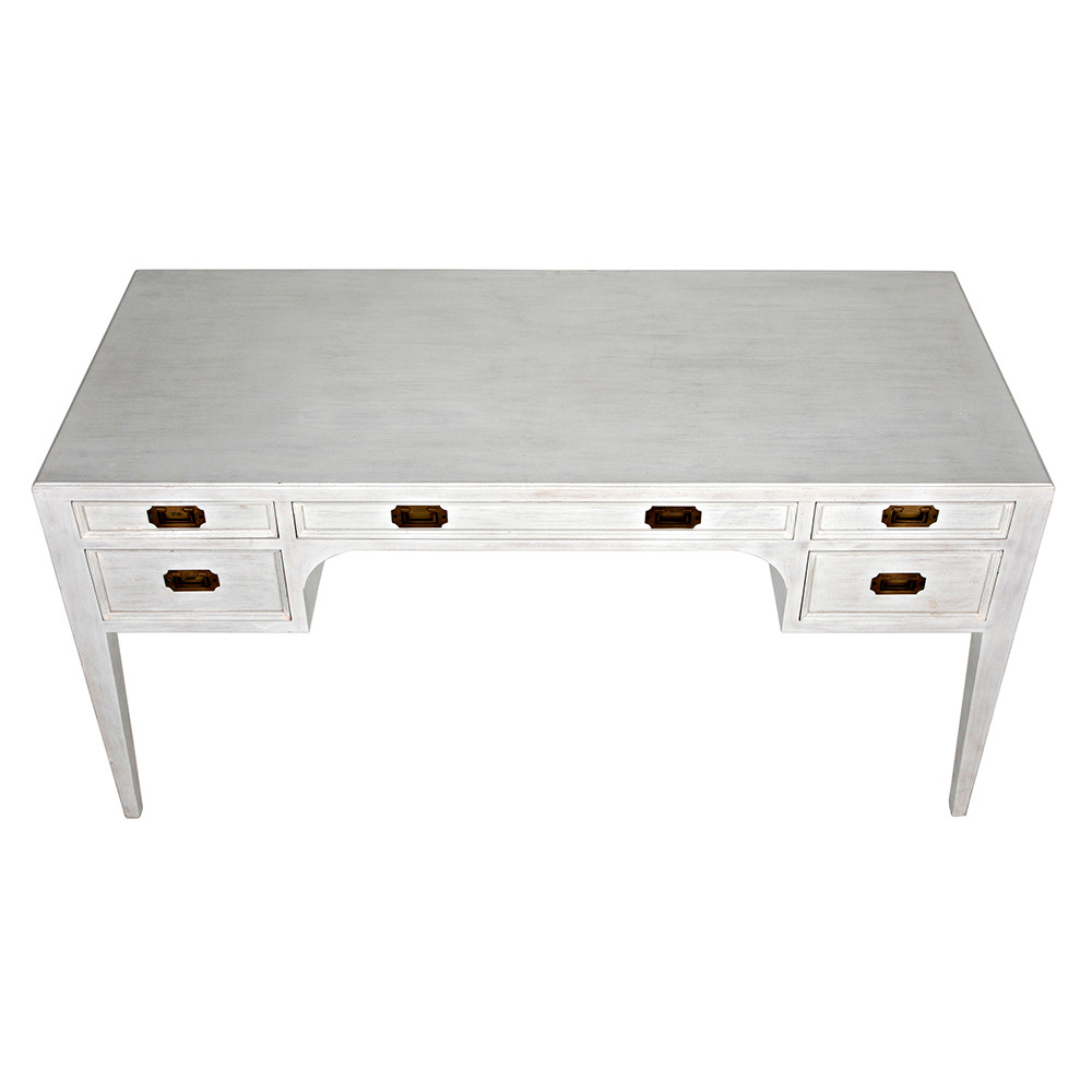 Noir Africa Desk - White Wash