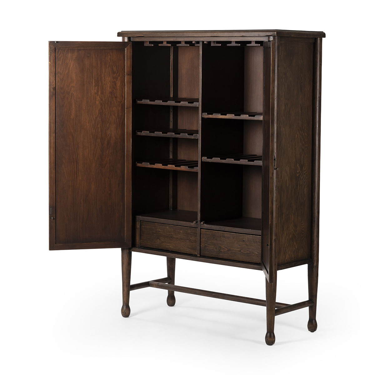 Amber Lewis x Four Hands Wilder Bar Cabinet - Aged Pine