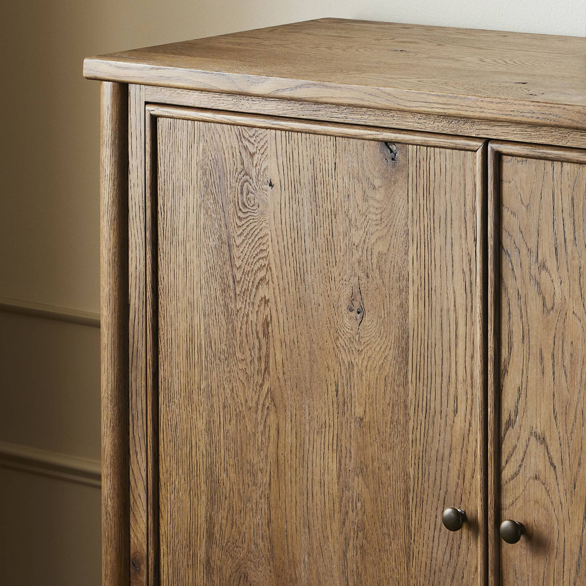 Amber Lewis x Four Hands Bari Bar Cabinet - Weathered Oak Veneer