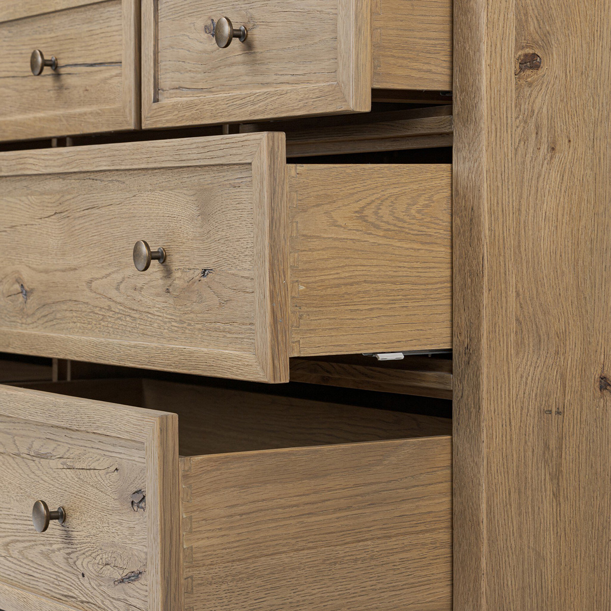 Amber Lewis x Four Hands Geoffrey Wide Dresser - Worn Oak Veneer