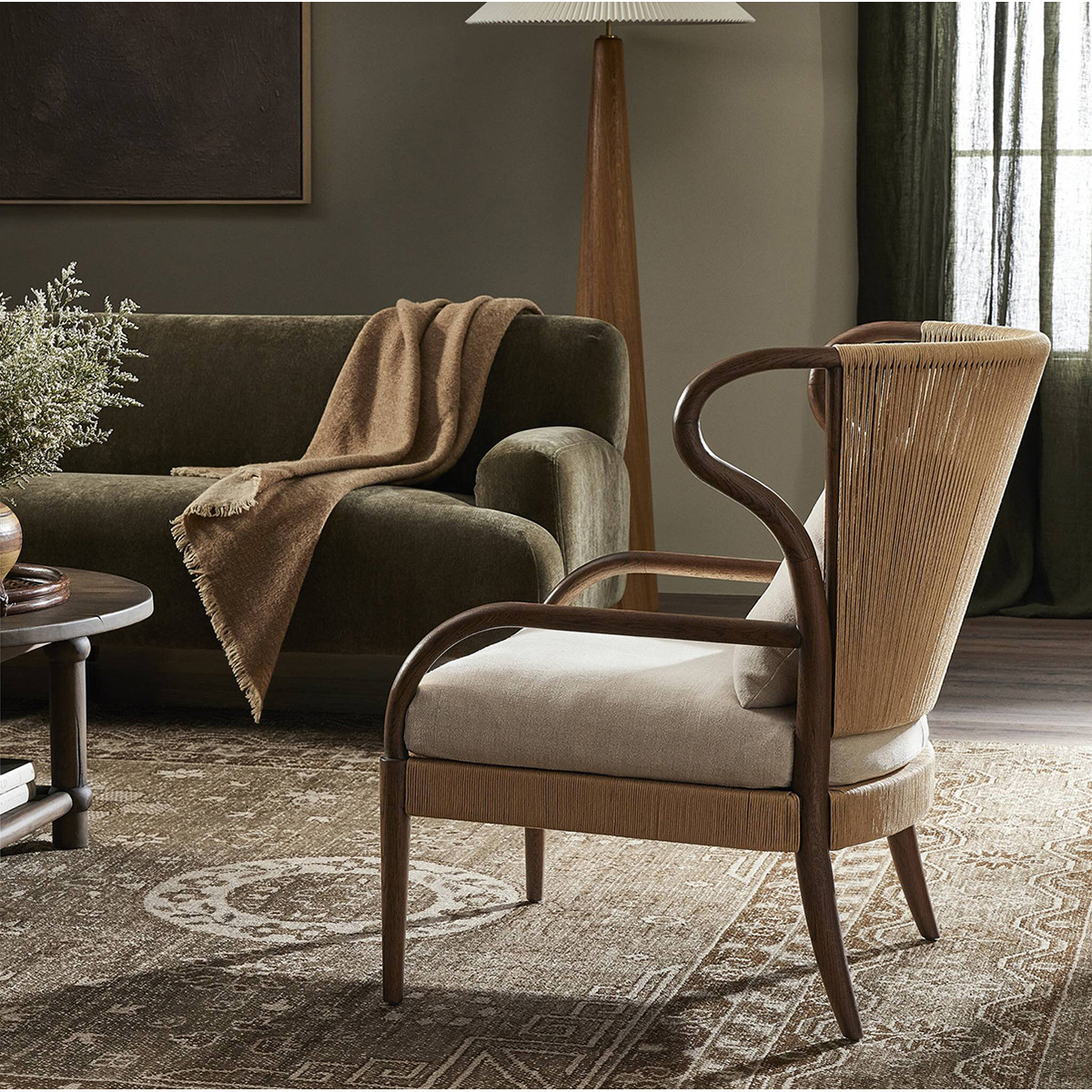 Amber Lewis x Four Hands Amira Chair - Broadway Dune