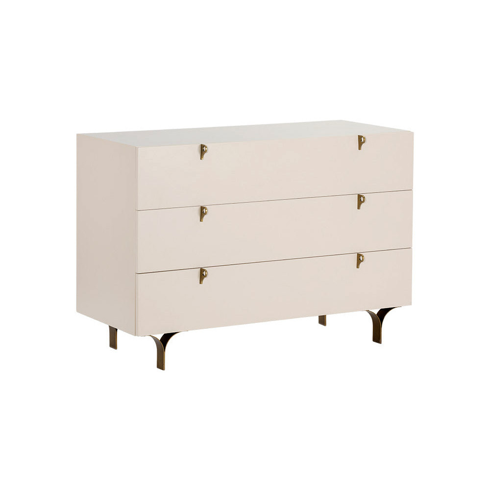 cream dresser Crown Mark Charlie Cream Dresser & Mirror