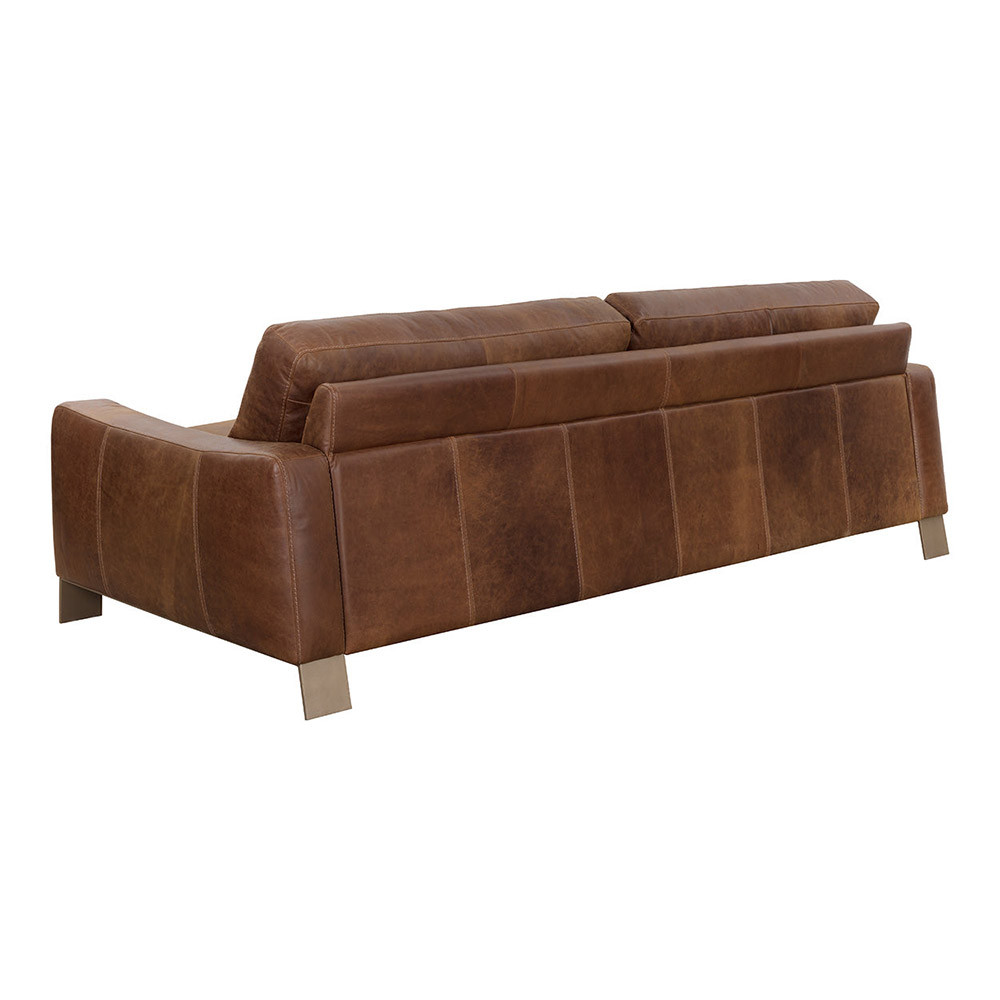 Sunpan Rafael Sofa - Lucia Tobacco Leather