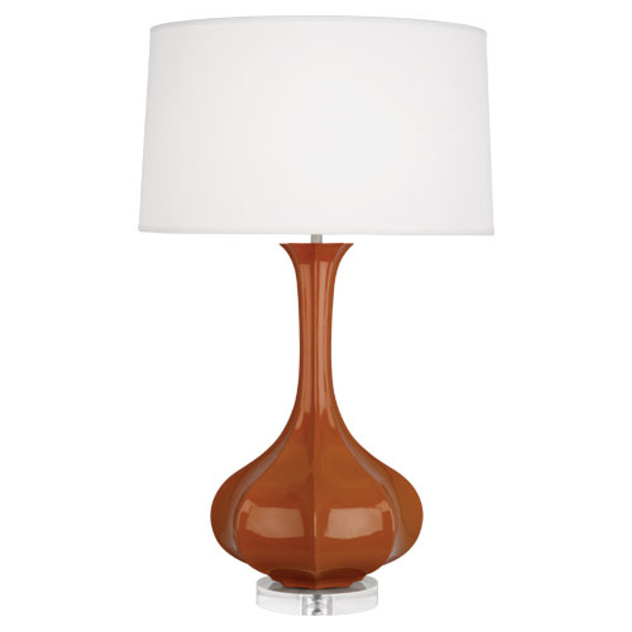 Robert Abbey Pike Table Lamp - Lucite - Cinnamon - Pearl Dupoini