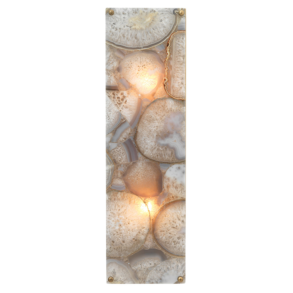 Jamie Young Adeline Rectangle Wall Sconce - Agate Resin And
