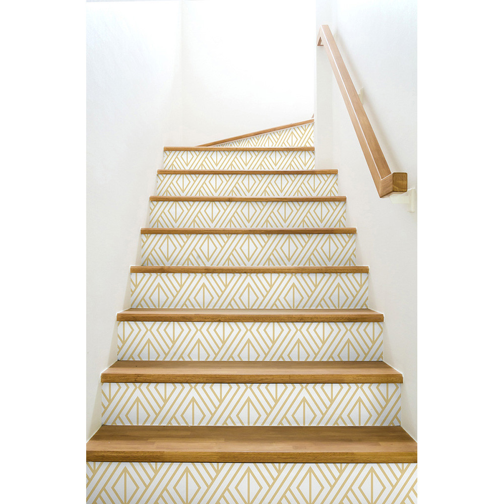 NextWall Gold Diamond Geometric - Metallic Gold