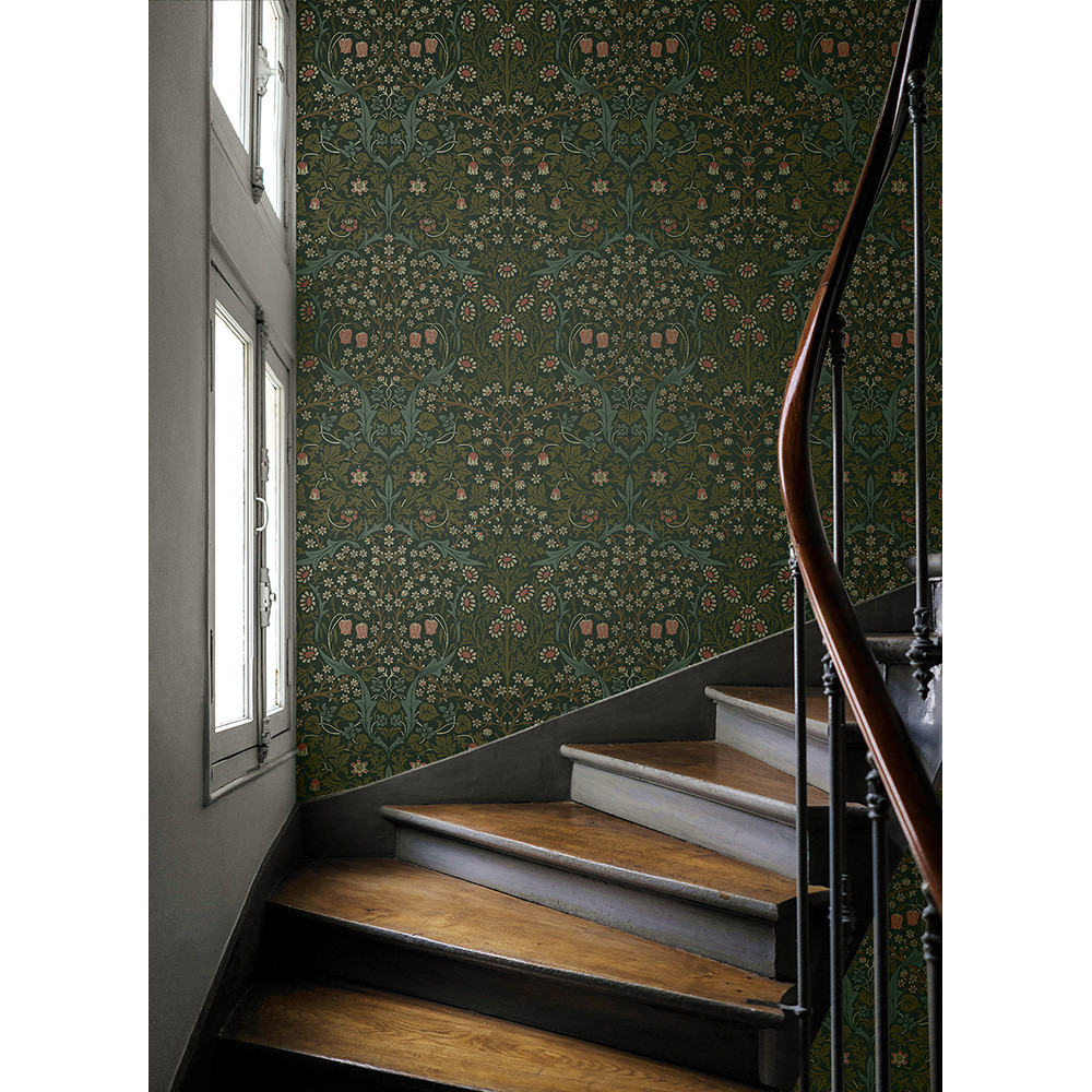 GW SALE☆ロリタケ　昭和レトロ　フローラル柄ウエディングサロンセット NextWall Victorian Garden - Greenery