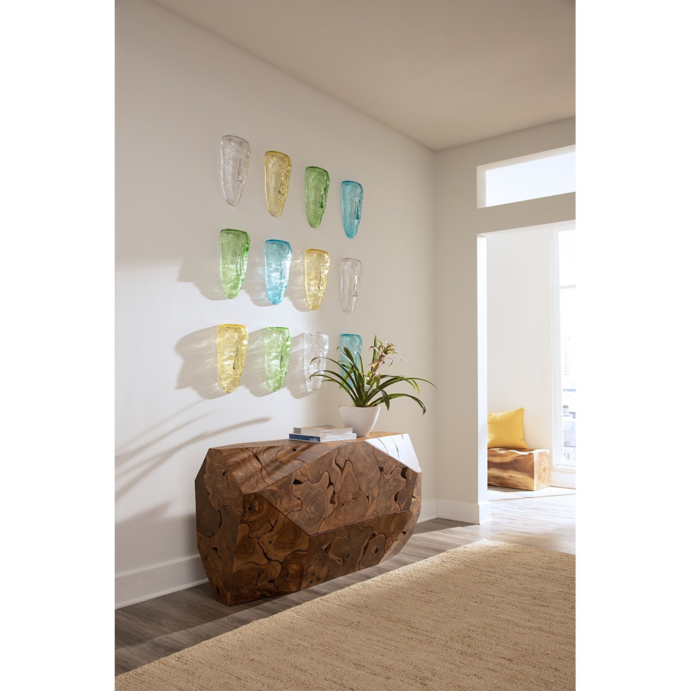 Suar Double Wood Accent Bench - Thumbnail 2