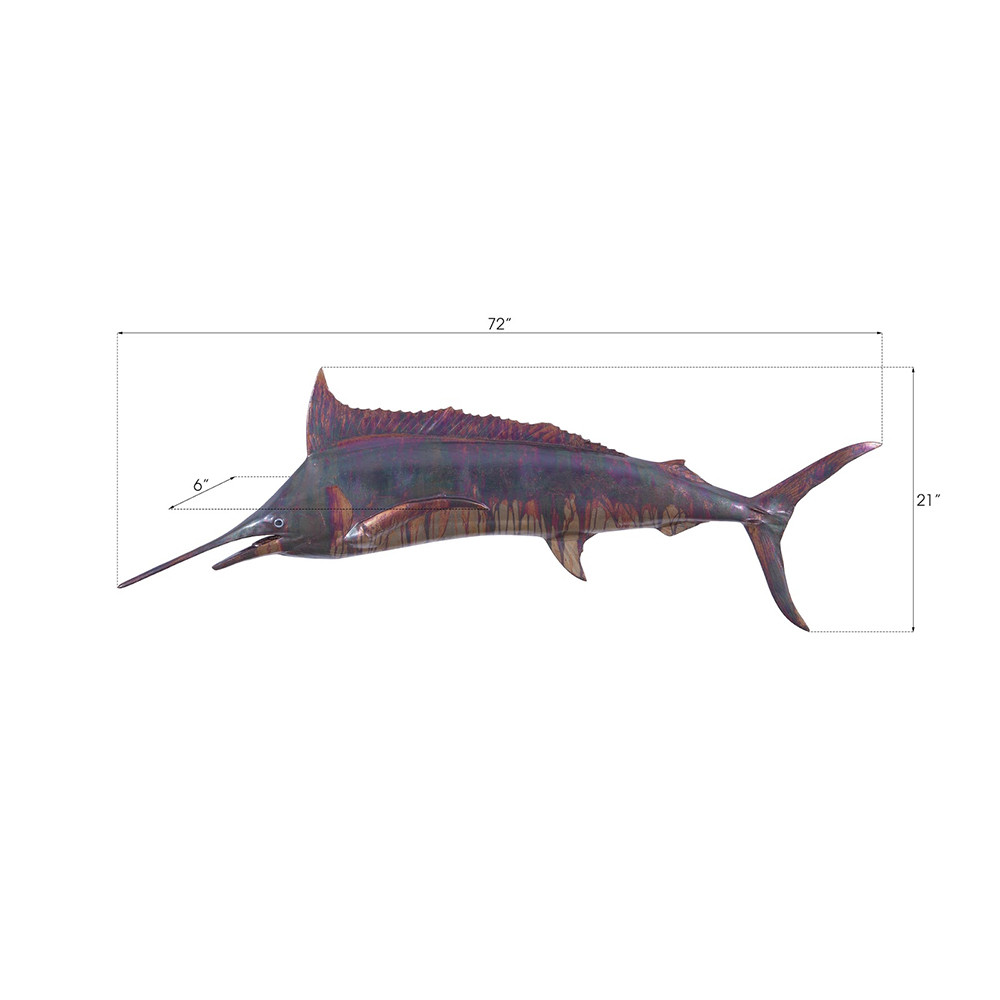 Phillips Collection Marlin Fish Wall Sculpture - Thumbnail 5