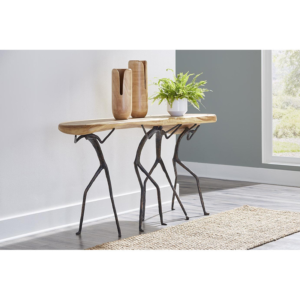 Phillips Collection Atlas Console Table - Natural Finish - Metal