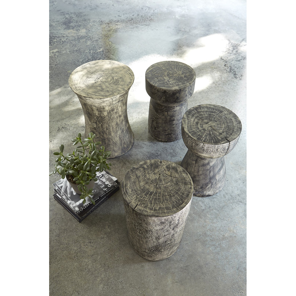 Phillips Collection Wood Stool - Thumbnail 2