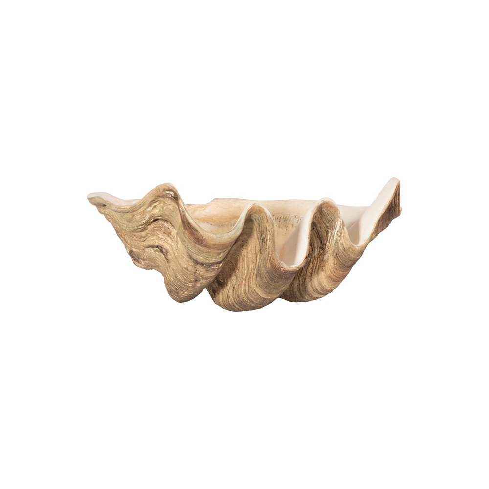 Phillips Collection Cast Clam Shell Bowl - Faux Finish - LG