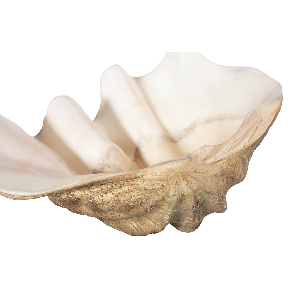 Phillips Collection Cast Clam Shell Bowl - Faux Finish - LG Phillips Collection Cast Clam Shell Bowl - Faux Finish - LG
