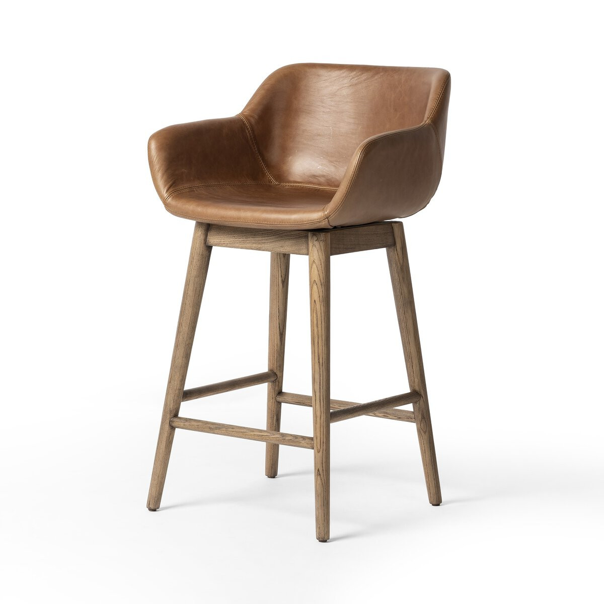 Four Hands Hannah Swivel Counter Stool - Thumbnail 4