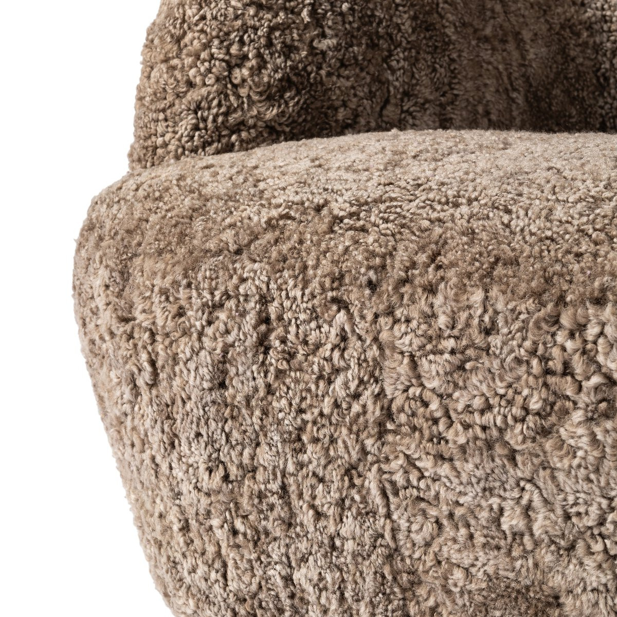 Four Hands Julius Swivel Chair - Taupe Shearling